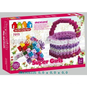 382PCS DIY Ziegelsteine ​​für Blumen-Korb